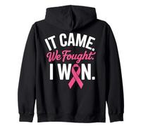 Breast Cancer Survivor I Won Pink Ribbon Zip Hoodie