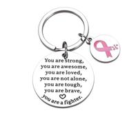 Breast Cancer Survivor keychain, Recovery Sobriety Gift for Patients | Awareness for Women, Inspirational Chemo Support, Cancer Warrior keychain for Her, End of Chemo Gifts for Cancers Patient
