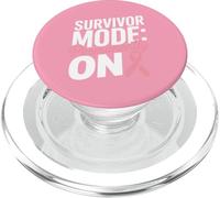 Breast Cancer Survivor Pink Ribbon PopSockets PopGrip for MagSafe