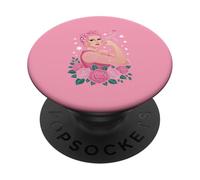 Breast Cancer Survivor Pink Ribbon Rosie Riveter PopSockets Adhesive PopGrip