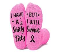 Breast Cancer Survivor Sock for Women Breast Cancer Awareness Accessories What Cancer Cannot Do Socks for Womens Birthday Inspirational Gifts for Cancers Patients Natural Stone Sock