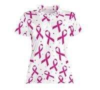 Breast Cancer Survivor Tshirt Girls Pink Ribbon Youths T-Shirt Cancer Pink T-Shirt Women Short Sleeve Tops Tee Shirts Ladies Bright Tshirt Funny Treatment Gift October (White,S)