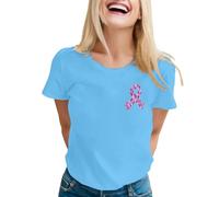 Breast Cancer Survivor Tshirt Ribbon Shirt This is My Cancer Fighting Shirt T-Shirt Women Breast Tops Heart T Shirts for Women Pink T Gifts for Funny October Family (Blue,XXL)