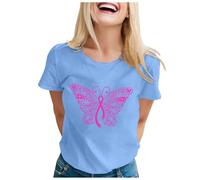 Breast Cancer Survivor Tshirt Yellow Ribbon T Shirt This is My Cancer Fighting Shirt T-Shirt Funny Breast Tops Race for Life T-Shirts Pink Women Gifts for Women with (Sky Blue,XXL)