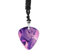 Breast Cancer Survivor Womens Guitar Pick Necklace for Men Pendant with Chain Music Accessory