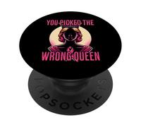 Breast Cancer Suvivor Awarness You Picked The Wrong Queen PopSockets Adhesive PopGrip