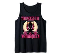 Breast Cancer Suvivor Awarness You Picked The Wrong Queen Tank Top
