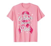 Breast Cancer T-Shirt Women | October We Wear Pink Awareness T-Shirt