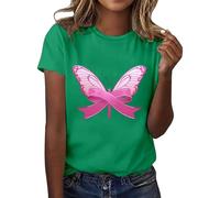 Breast Cancer T Shirts Women,This is My Fighting Shirt T-Shirt Pink Ribbon Tshirt Awareness Tops Neon Ladies Race for Life Research Gifts Women Female UK Funny Support (Green,S)