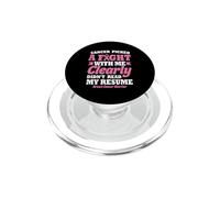 Breast Cancer Warrior PopSockets PopGrip for MagSafe