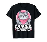 Breast Cancer You Messed with The Wrong One Egyptian Mau Cat T-Shirt