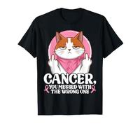Breast Cancer You Messed with The Wrong One Turkish Van Cat T-Shirt