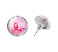 Breast Cancers Awareness Studs Earrings for Women Holiday Jewelry Accessories for Work or Special Gatherings Stylish Earrings for Women