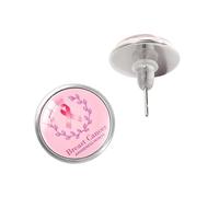 Breast Cancers Awareness Studs Earrings for Women Holiday Jewelry Accessories for Work or Special Gatherings Stylish Earrings for Women
