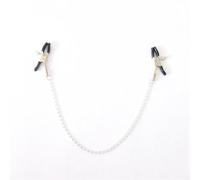Breast Clamp Nipple Clip Sex Toy with Chain Sextoy Stainless Steel Metal Sex Slaves Sm Kit 3 Clips 3 Chains Set White One Size