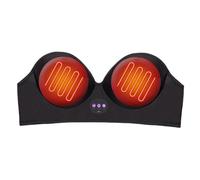 Breast Enhancer - Smart Warming Massage Device, 5 Vibration Settings, Fiber Cloth Construction, 1200mAh Battery Power, Cordless USB Charging | Adjustable 3D Contouring Tool for Growth Support