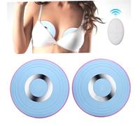 Breast Enlargement Breast Massager 3-Mode Red & Blue Light Silicone Boob Massager with Remote Wireless Electric Rechargeable Acupoints Enhancement
