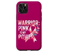 Breast Health Pink Ribbons Power Warrior Spirit Awareness Case for iPhone 11 Pro