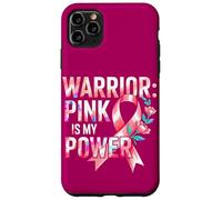 Breast Health Pink Ribbons Power Warrior Spirit Awareness Case for iPhone 11 Pro Max