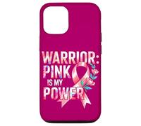 Breast Health Pink Ribbons Power Warrior Spirit Awareness Case for iPhone 12/12 Pro