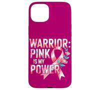 Breast Health Pink Ribbons Power Warrior Spirit Awareness Case for iPhone 15 Plus