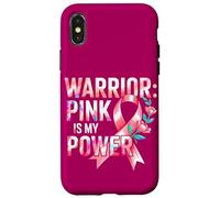 Breast Health Pink Ribbons Power Warrior Spirit Awareness Case for iPhone X/XS