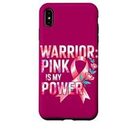 Breast Health Pink Ribbons Power Warrior Spirit Awareness Case for iPhone XS Max