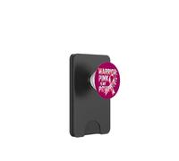 Breast Health Pink Ribbons Power Warrior Spirit Awareness PopSockets PopWallet for MagSafe