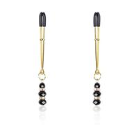 Breast Labia Clips Clit Clamp Adjustable Erotic Product Adult Game Sex Toys for Couples Nipple Clamps with Jewelry Yellow One Size