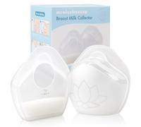 Breast Milk Collector, 2 Piece Wearable Breastmilk Collector, Food Grade Silicone Breastmilk Collector, Collect Spilled Breastmilk Anywhere, Reusable Hands-Free Soft Silicone Breastmilk Shells