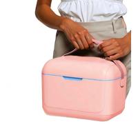 Breast Milk Cooler Travel Bag - Lightweight Hard Plastic Chiller Box for Baby Bottles & Storage Bags | 4-in-1 Insulated Cooler for Pumping Moms, Lunch, Car & Home（6QTpink）