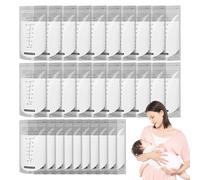 Breast Milk Freezer Bag, Leakproof Double-Sealed Storage Bags, Pre-Sanitized Container, Secure Seal, Easy Date Management, 210ml, for Breastfeeding Moms