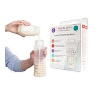 Breast Milk Storage Bags Breastmilk Pouches for Fridge or Freezer Use, Store Flat or Standing, BPA and BPS Free, Pre-Sterilised, Double Zipper Seal Multi Pack Tiny to Tots (100 Pack)