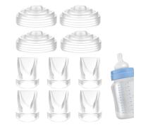 Breast Pump - 43mm Silicone | Nursing Components: Portable Flanged Valve and Nipple Set for Postpartum Recovery Easy Cleaning and Storage at Home or AC