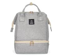Breast Pump Backpack - Cooler and Moistureproof Bag Double Layer for Mother Outdoor Working Backpack with USB Charging Port, Large (Grey)