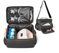 Bag Pump Storage Bag Compatible with with Spectra S1 S2 Gold, Breast Pump Carrying Case,EliteMom Breast Pump Tote Bag with cooler & Strap