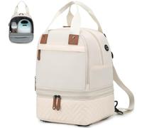 Breast Pump Bag for Spectra S1/S2 - Spectra Pump Bag with Ice Pack & Waterproof Mat, Portable Breast Milk Cooler Case for Work, Travel and Family Use, Beige