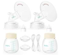Breast Pump Parts Compatible with Spectra S1/S2/9 Plus, Not Original Accessories, Full Set Replacements Include 19mm Flanges, Valves, Backflow Protectors (Duckbills Included), Tubings and Bottles