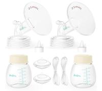 Breast Pump Parts Compatible with Spectra S1/S2/9 Plus, Not Original Accessories, Full Set Replacements Include 21mm Flanges, Valves, Backflow Protectors (Duckbills Included), Tubings and Bottles