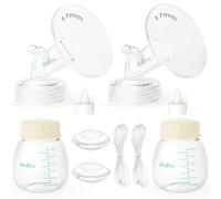 Breast Pump Parts Compatible with Spectra S1/S2/9 Plus, Not Original Accessories, Full Set Replacements Include 17mm Flanges, Valves, Backflow Protectors (Duckbills Included), Tubings and Bottles