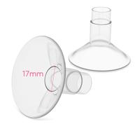 Breast Pump Parts for Medela,17mm Medela Flange Accessories with Pump in Style Parts Freestyle Flex Symphony Parts Swing Maxi Connector(2 Packs)