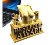 Breast Reward Statue - Funny Trophy, Naughty Stuffing Breast Statue, Resin Party Reward Decorations, Desk Decoration, Resin Trophy for Women Adults