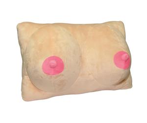 Breast-Shaped Plush Pillow