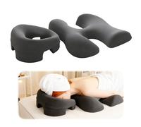Breast Support Pillow, Prone Pillow, Chest Pillow Chest Pad, Beauty Salon Support Pad, Provides Face-Down Support, Breast Support Pillow Bolster SPA Beauty Salon Massage Table Sleep, Dark Gray
