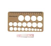 Breastfeeding Accessory Silicone Nipple Size Indicates with Centimeter Inches Marking and Flange Measurement Guide Breastfeeding Flange Fitter