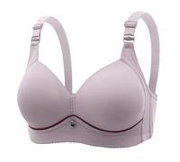 Breastfeeding Bras For Women-Bralette Women'S Comfortable Large Size No Steel Ring Bra Medium And Old Age Thin Comfort Bra Bra (Gy2, 40)