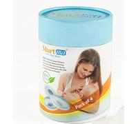 Breastfeeding Breast Milk Collector for Nursing Mums - 4 Pack of Nursing Cups - Soft Breast Shell for Sore Nipples - 100% Food Grade Silicone - Reusable Shells with Container as Storage by MARTMA LTD