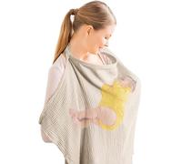 Breastfeeding Cover, Breathable Fabric Shawl WrapNursing Cover | Large Opaque Privacy Blanket 0.4 Pounds Protective Modesty Cloth Developed For Preventing Exposure During Public Breastfeeding