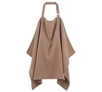 Breastfeeding Cover, Soft Cotton Nursing Cover for Mum Breastfeeding - Lightweight, Breathable Breast Feeding Privacy Cover, Full Coverage for Moms in Public (Brown)