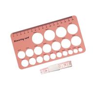 Breastfeeding Mother Nipple Measurement Scale with Flange Rulers Double Side Silicone Design for Pumps Fit Double Side Nipple Measurement Rulers